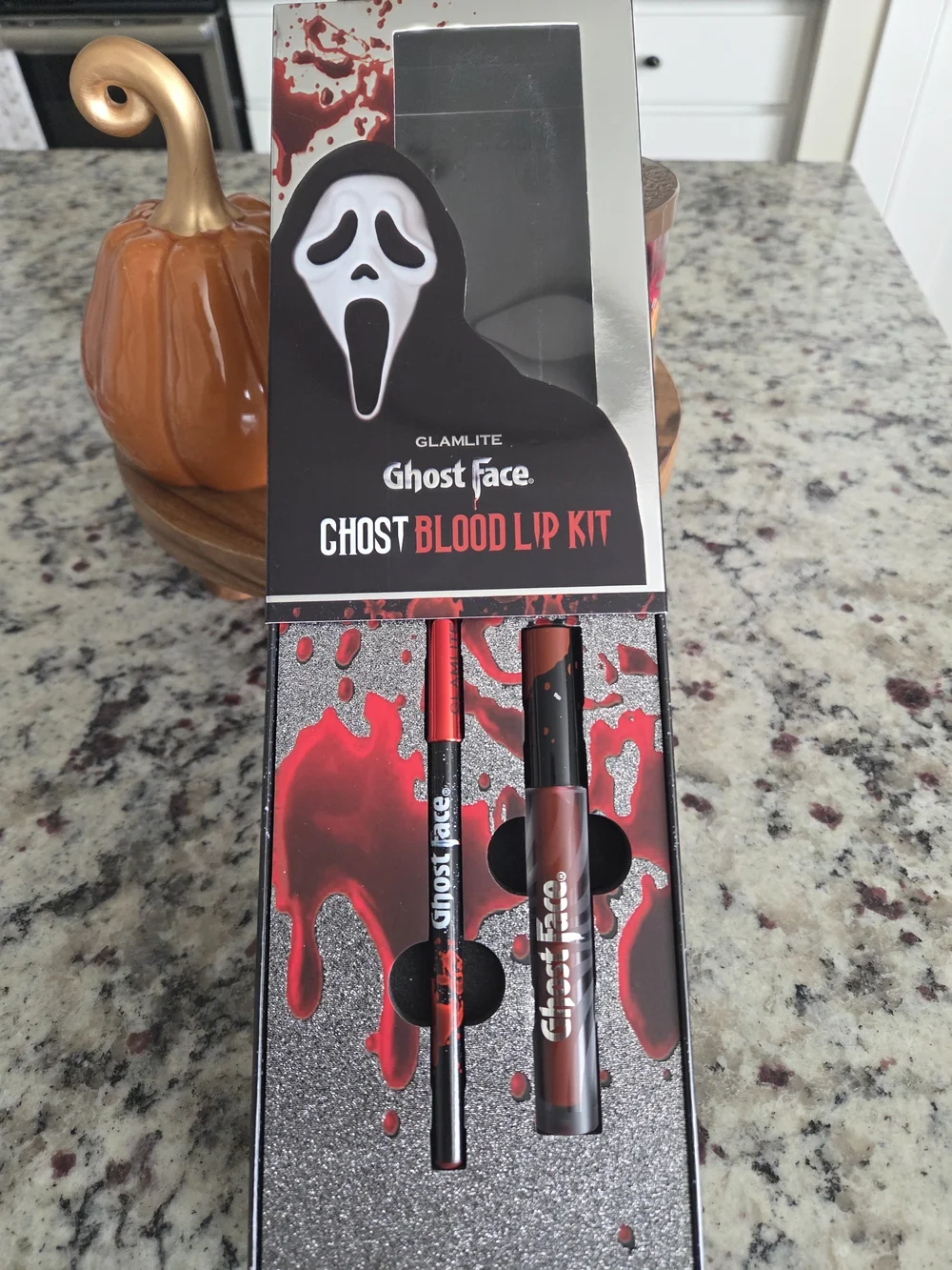 Glamlite Ghost Face Blood Red Lip Kit